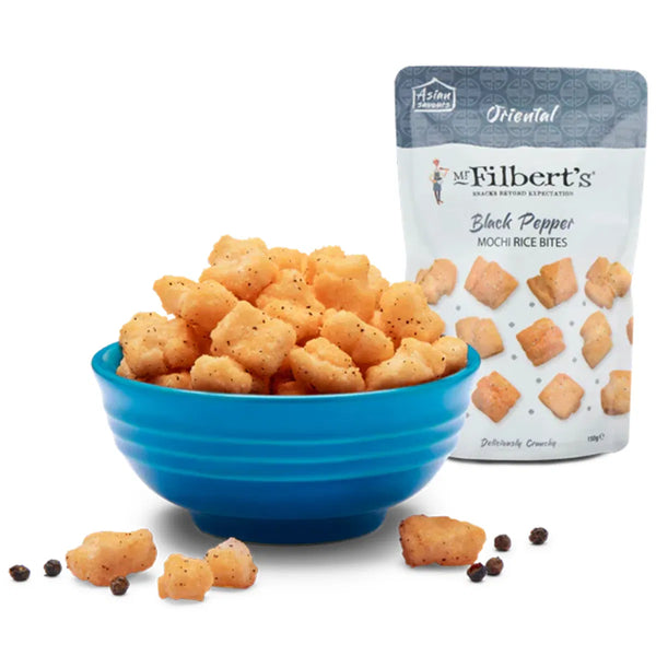Mr Filberts Rice Bites - Mochi Oriental Black Pepper