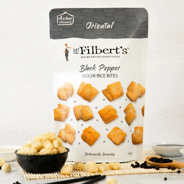 Mr Filberts Rice Bites - Mochi Oriental Black Pepper