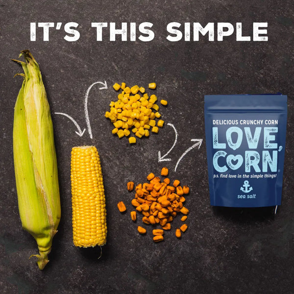 LOVE CORN - SEA SALT CRUNCHY CORN SNACK