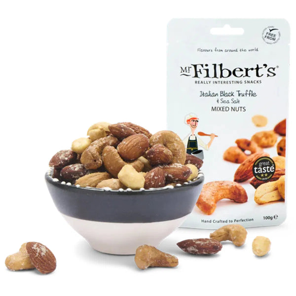 Mr Filberts - Italian Black Truffle, Salt Mixed Nuts