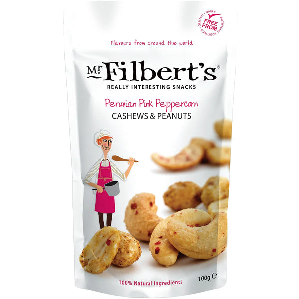Mr Filberts - Peruvian Pink P'corn Cashews & Peanuts