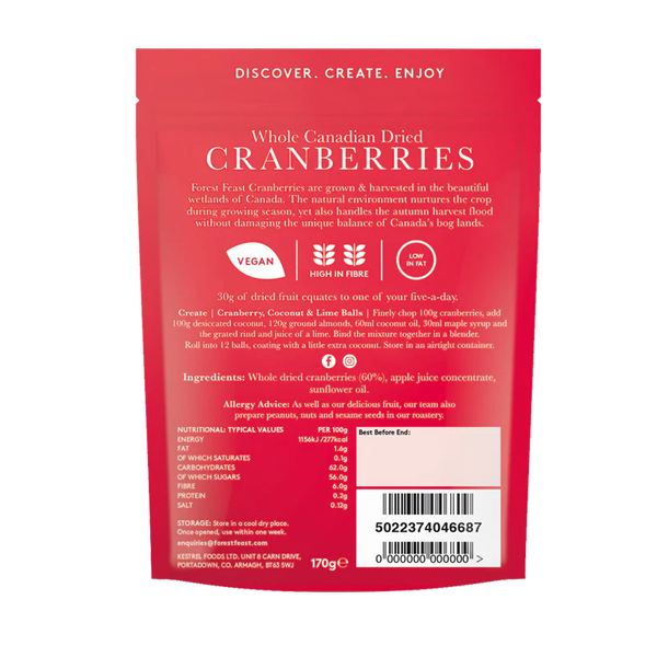 Forest Feast Whole Canadian Cranberries