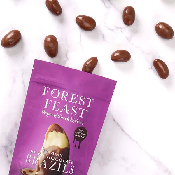 FOREST FEAST - BELGIAN MILK CHOCOLATE BRAZIL NUTS