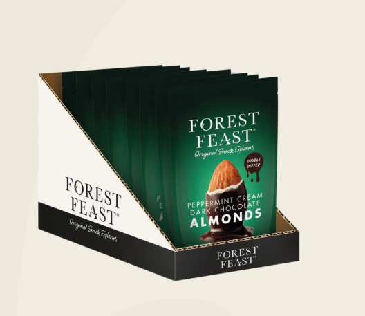 FORST FEAST - PEPPERMINT CREAM DARK CHOCOLATE ALMONDS