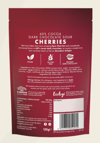 FOREST FEAST - DARK CHOCOLATE SOUR CHERRIES