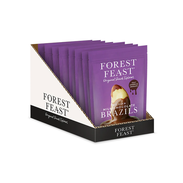 FOREST FEAST - BELGIAN MILK CHOCOLATE BRAZIL NUTS