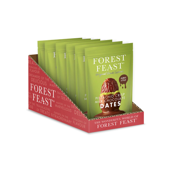 Forest Feast Pistachio Crisp Milk Chocolate Dates