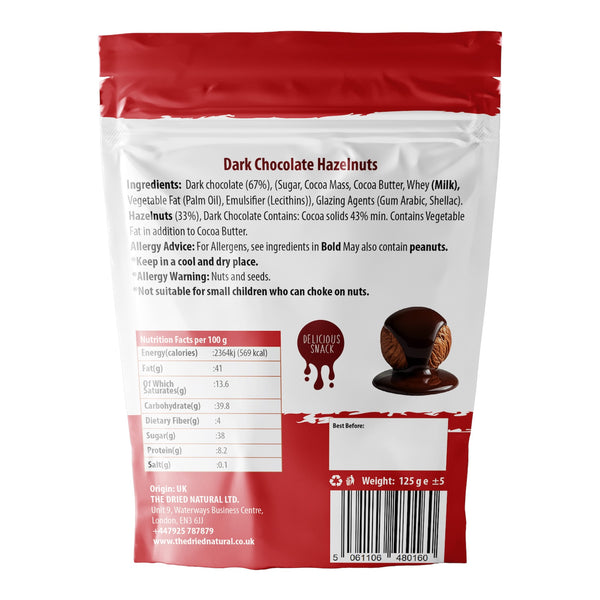 Dark Chocolate Coated Hazelnuts – Premium Nut Snack
