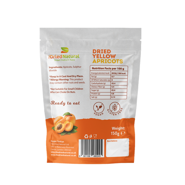Dried Yellow Apricots – Soft & Naturally Sweet