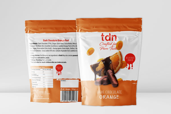 Dark Chocolate Orange Peel - Snack Fruit Treat Gift Resealable