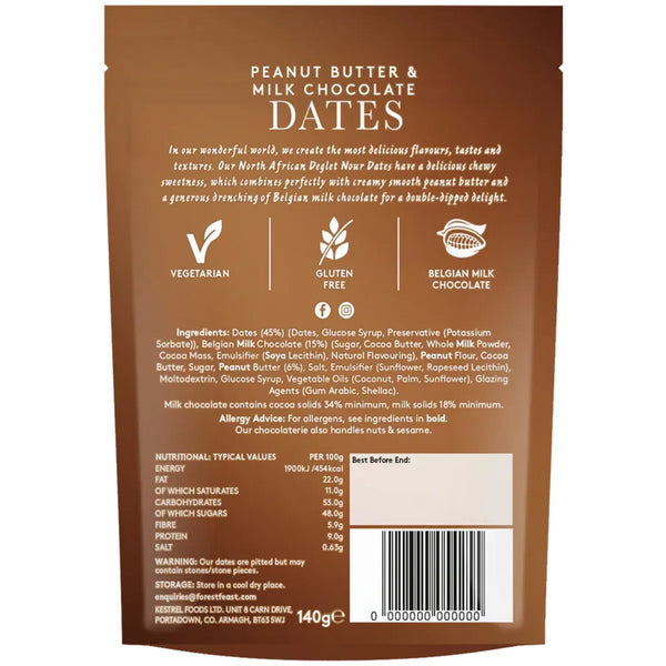 FOREST FEAST - PEANUT & BUTTER MILK CHOCOLATE DATES