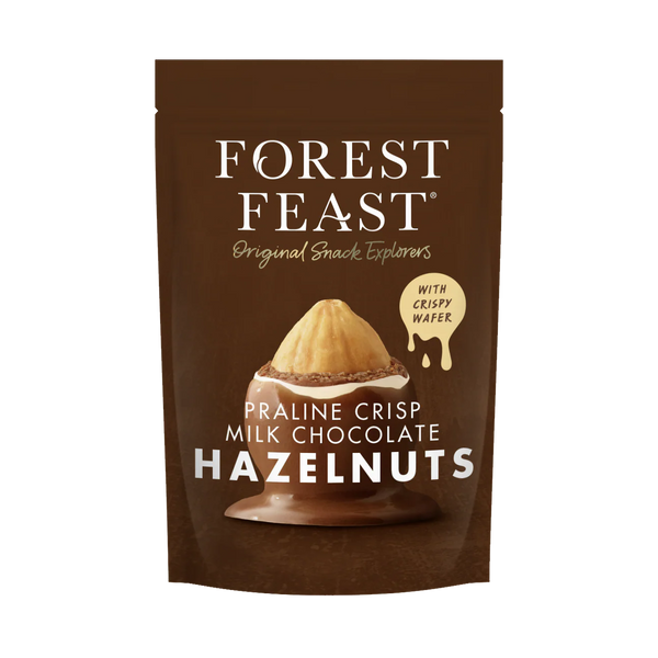 FOREST FEAST - PRALINE CRISP MILK CHOCOLATE HAZELNUTS