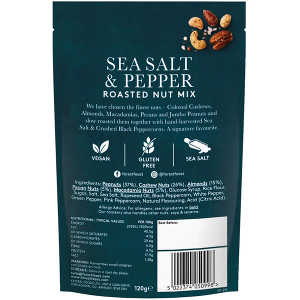FOREST FEAST - SEA SALT & BLACK PEPPERCORN NUT MIX