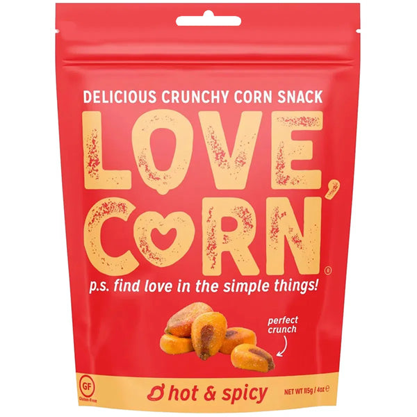 LOVE CORN - HABANERO CHUNCHY CORN - HOT & SPICY