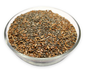 Chia & Brown Flaxseeds Mix – High Fibre & Omega-3 – Natural Superfood Blend for Baking, Smoothies, Porridge, Vegan & Keto Diets